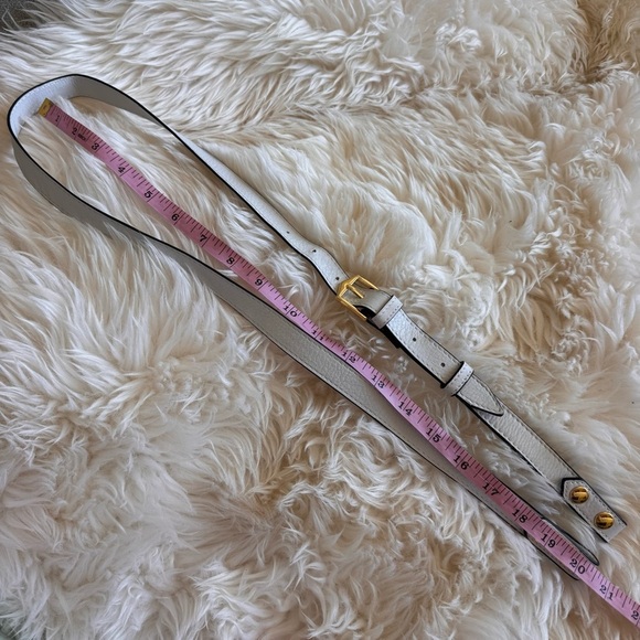 Aimee Kestenberg Crossbody Strap ONLY replacement white leather gold hardware - Picture 6 of 7